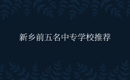 新鄉(xiāng)中專學校